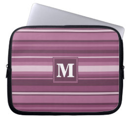 Monogramm-Streifen Laptopschutzhülle