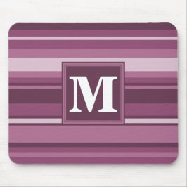 Monogramm-Streifen Mousepad