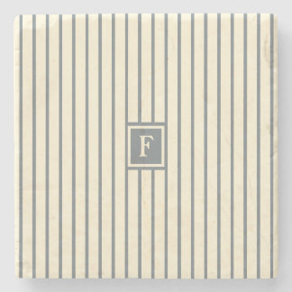 Monogramm Streifen Steinuntersetzer