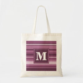 Monogramm-Streifen Tragetasche
