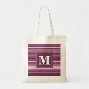 Monogramm-Streifen Tragetasche