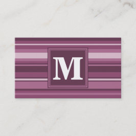 Monogramm-Streifen Visitenkarte