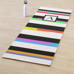 Monogramm Streifen Yogamatte