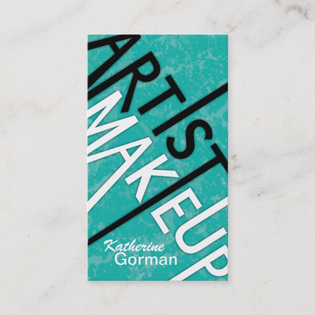 Monogramm-strukturierte Visitenkarte (Vorderseite)