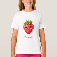 Monogramm süße Erdbeere kawaii