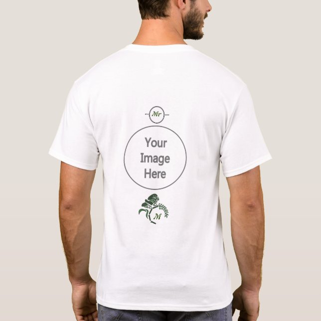 Monogramm T-Shirt (Rückseite)