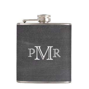 Monogramm-Tafel-Flasche Flachmann