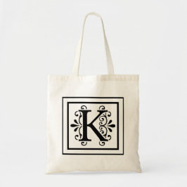 Monogramm-Taschen-Tasche des Buchstabe-K Tragetasche
