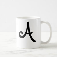 Monogramm-Tasse "A "