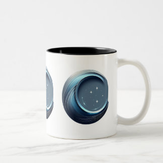 Monogramm-Tasse - Buchstabe C Zweifarbige Tasse