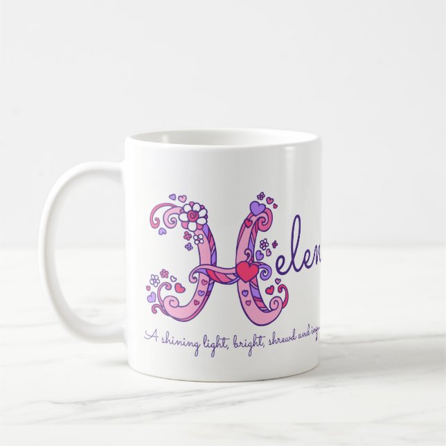 Monogramm-Tasse der Kaffeetasse (Links)