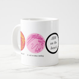 Monogramm-Tasse für den Mikrobenleser Jumbo-Tasse