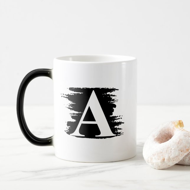 Monogramm-Tasse Verwandlungstasse (Mit Donut)