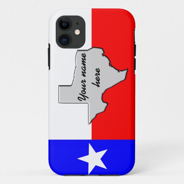 Monogramm-Texas-Stolzfall Case-Mate iPhone Hülle (Rückseite)