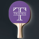Monogramm Tischtennis Schläger<br><div class="desc">Dieses Design wurde durch digitale Kunst erstellt und kann personalisiert werden, indem Sie auf den Knopf Anpassen klicken und die Farbe ändern, einen Namen, Initialen oder Ihre Lieblingssprache hinzufügen. Kontaktieren Sie mich unter colorflowcreations@gmail.com , wenn Sie dieses Design für ein anderes Produkt haben möchten. Kaufen Sie meine originale abstrakte Acrylmalerei...</div>