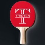 Monogramm Tischtennis Schläger<br><div class="desc">Dieses Design kann in dem Bereich personalisiert werden, der durch das Ändern des Fotos und/oder Textes zur Verfügung gestellt wird. Sie können auch angepasst werden, indem Sie auf Vorlage personalisieren klicken und dann auf die Schaltfläche klicken, um weitere Optionen anzupassen, um die Hintergrundfarbe zu löschen oder zu ändern, Text hinzuzufügen,...</div>