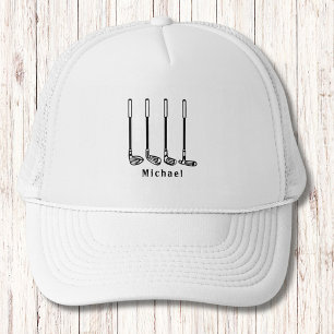 Monogramm Trauzeugen Hut Golfschläger Hut Truckerkappe