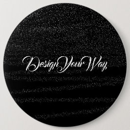 Monogramm trendschwarzes Retro-Skript mit einfache Button