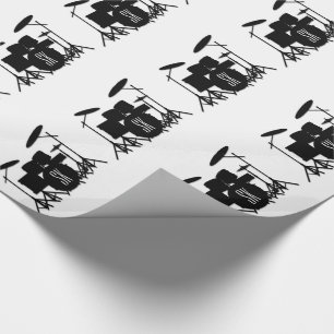 Monogramm-Trommelfell-Set Geschenkpapier