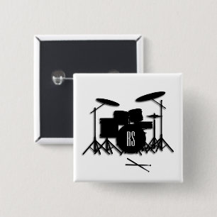 Monogramm-Trommelset Button
