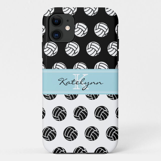 Monogramm-Tupfen-Volleybälle iPhone 5 Fall Case-Mate iPhone Hülle (Rückseite)