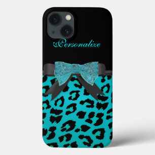 Monogramm, Türkischeetah-Muster-iPad Hüllen