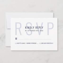 Monogramm Typografie Einfache, fette, monochrome H RSVP Karte