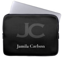 Monogramm Typografie minimaler Laptop-Ärmel