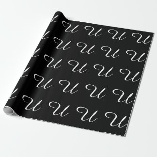 MONOGRAMM U GESCHENKPAPIER