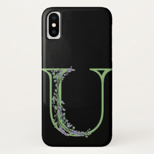 Monogramm U Lavendel-Eukalyptus Case-Mate iPhone Hülle