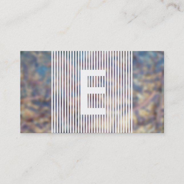 Monogramm-Überweisung Empfehlungskarte (Vorderseite)