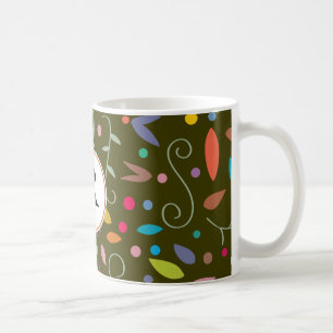 Monogramm und farbig gemustert kaffeetasse