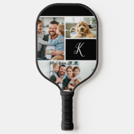 Monogramm und FotoCollage Pickleball Schläger