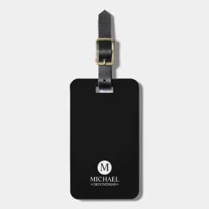 Monogramm und Name der klassischen Personalisierte Gepäckanhänger
