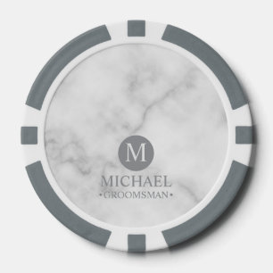 Monogramm und Name der klassischen Personalisierte Pokerchips