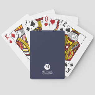 Monogramm und Name der klassischen Personalisierte Spielkarten