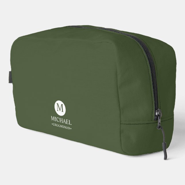 Monogramm und Name der klassischen Personalisierte Waschbeutel (Rechte Ecke)