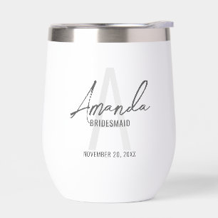 Monogramm und Name der modernen Personalisierten B