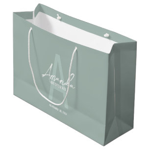 Monogramm und Name der modernen Personalisierten B Große Geschenktüte
