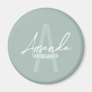 Monogramm und Name der modernen Personalisierten B Magnet