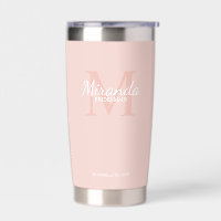 Monogramm und Name der personalisierten Bridesmaid