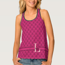 Monogramm und Name der Rübe Lila und rosa Herz