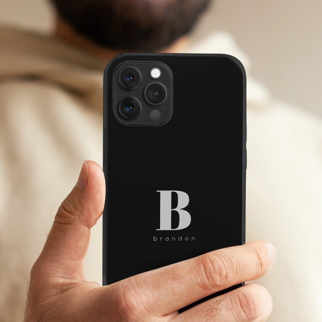 Monogramm und Name einfache benutzerdefinierte Typ Case-Mate iPhone Hülle (Von Creator hochgeladen)