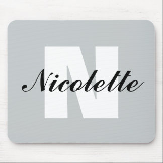 Monogramm und Name Mousepad