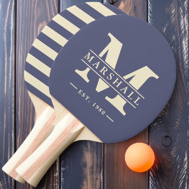 Monogramm und Name Overlay Polo Lavender Breeze Tischtennis Schläger