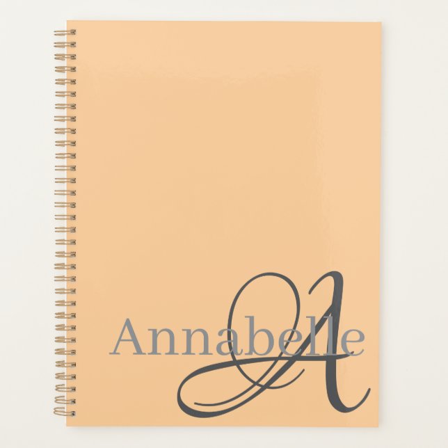 Monogramm und Name Planer (Vorderseite)