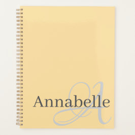 Monogramm und Name Planer