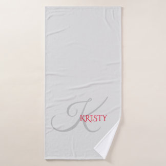 Monogramm und Personalisiertes Badehandtuch