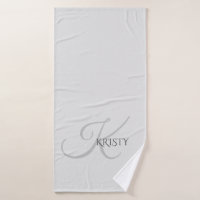 Monogramm und Personalisiertes Badehandtuch