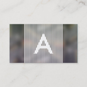 monogramm verschwommen visitenkarte